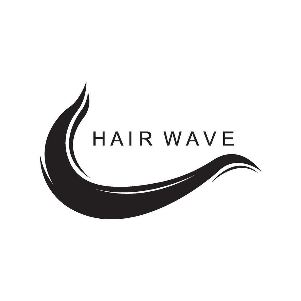 cabelo onda logotipo ícone ilustração Projeto vetor