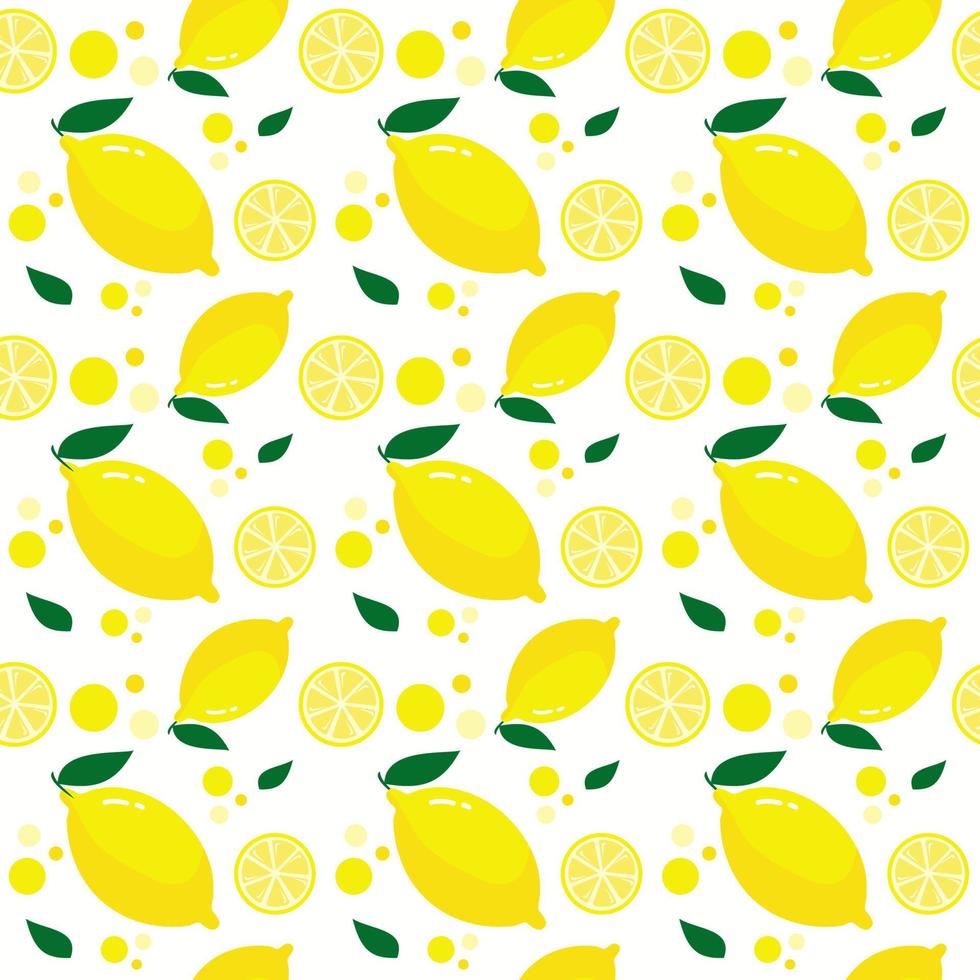 limão bonito sem costura padrão fruta vector ilustração de fundo. cor verde branco amarelo, pano de fundo de verão limão inteiro e fatiado em estilo design plano.