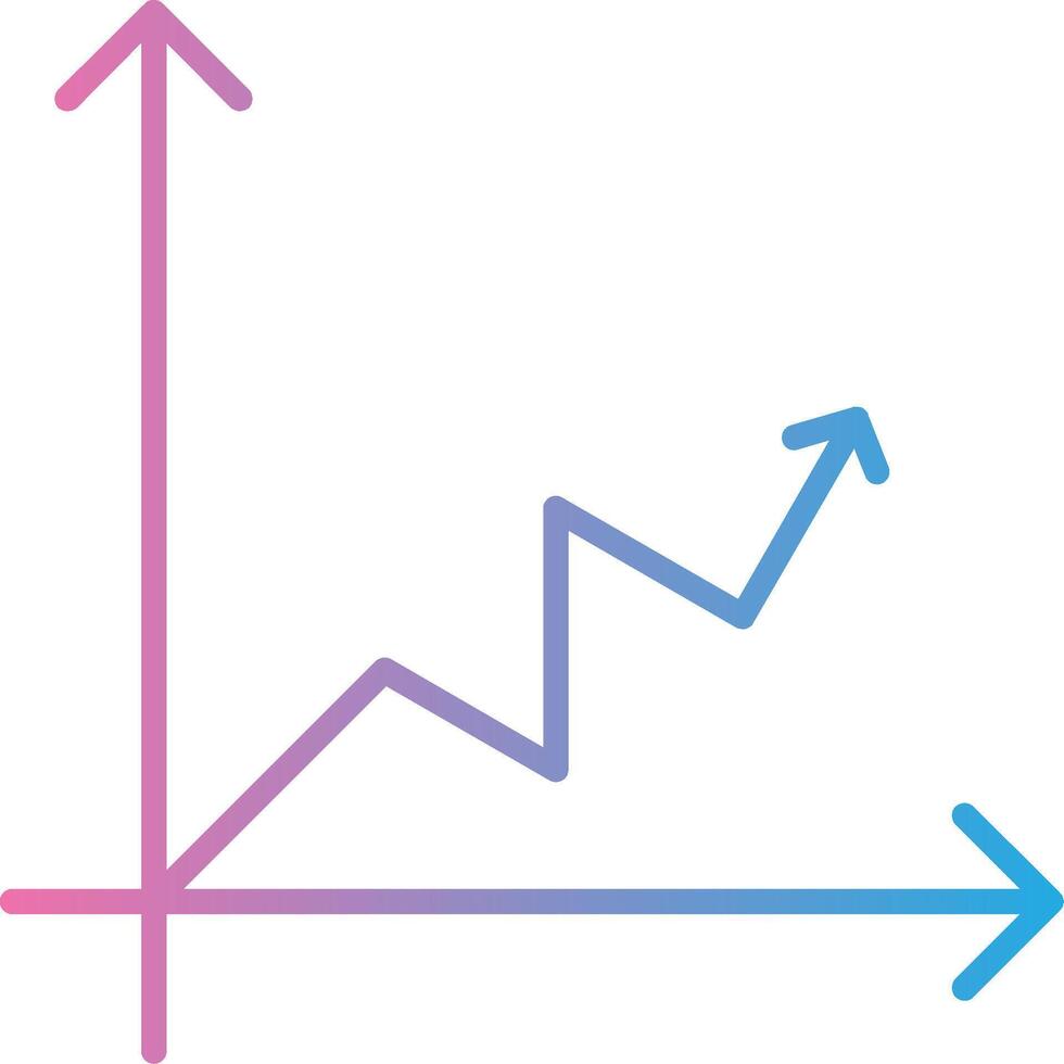 linha gradiente multi círculo gráfico linha gradiente ícone Projeto vetor