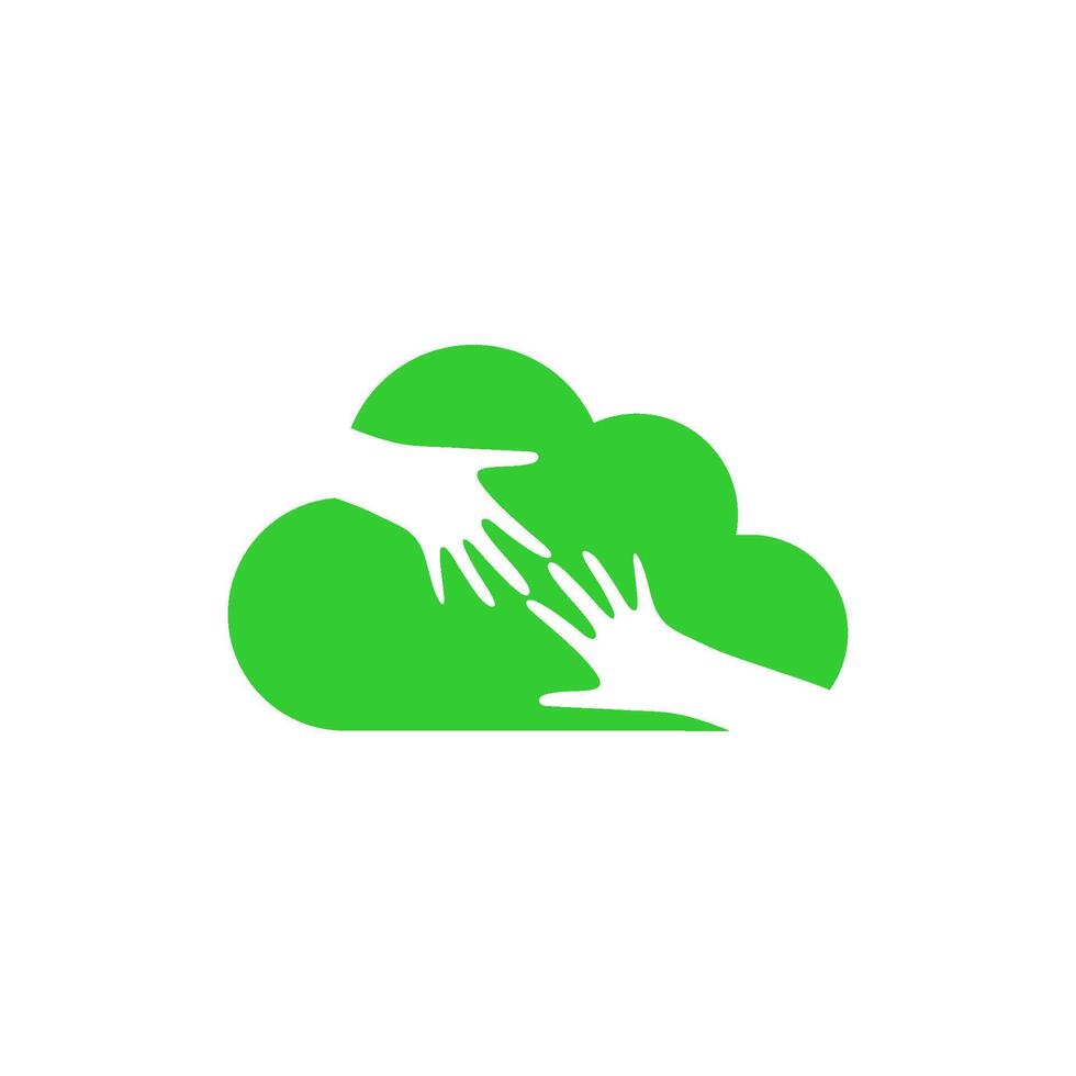 nuvem logotipo Projeto modelo ilustração vetor
