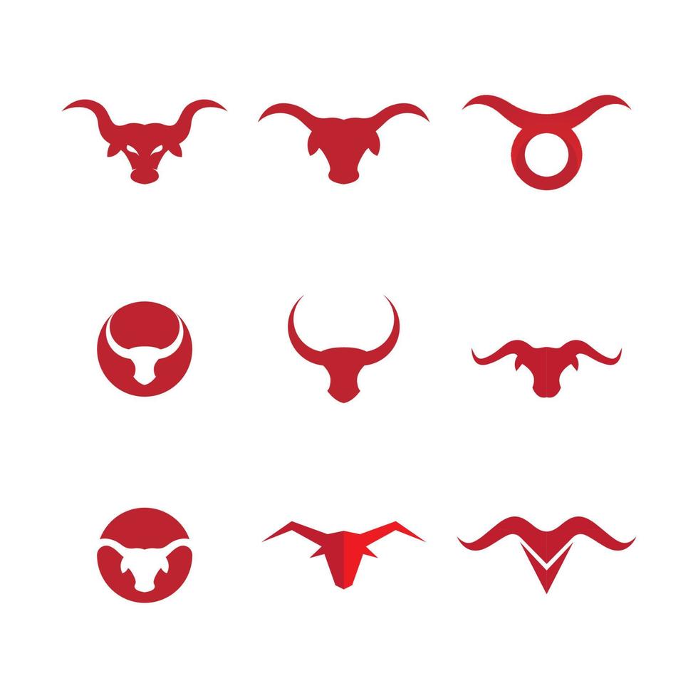 Taurus logo template vector icon ilustração design