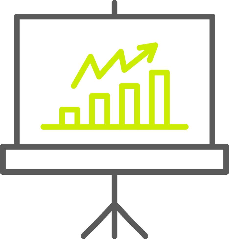 ícone de duas cores de linha de treinamento vetor