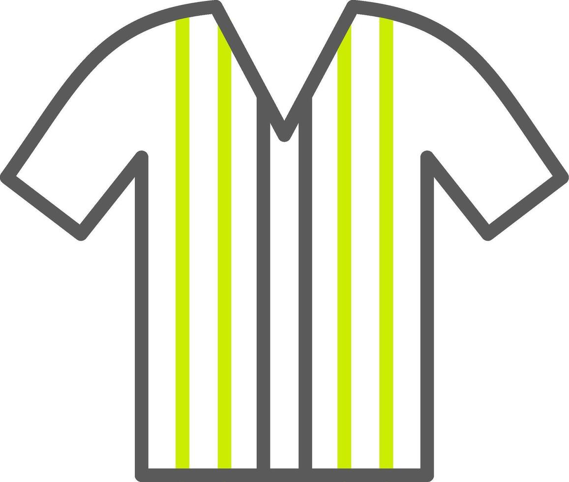 linha de camisa ícone de duas cores vetor