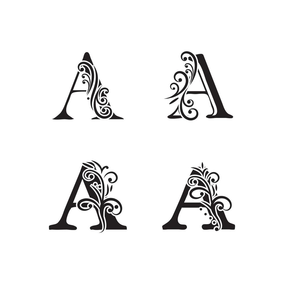 letra a logotipo símbolo modelo vetor ícone design