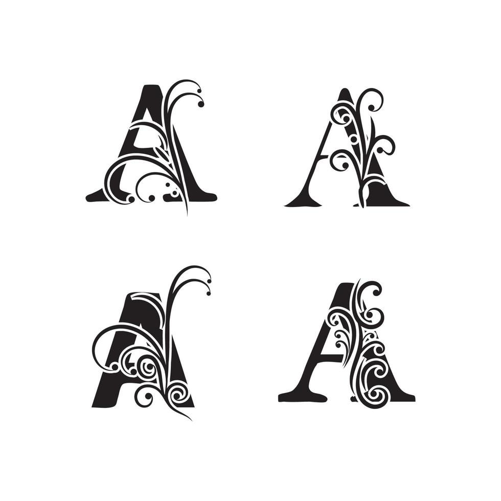 letra a logotipo símbolo modelo vetor ícone design