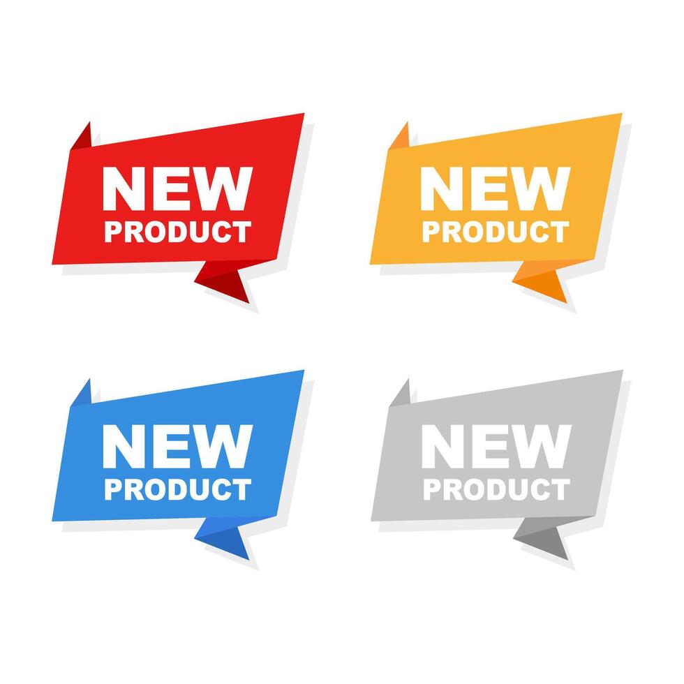 Novo produtos, adesivo ícone. ilustração vetor