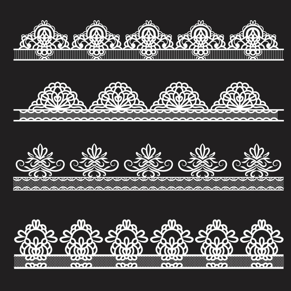 conjunto do ondulado horizontal linhas. marcador desenhado à mão linha fronteira conjunto e rabisco Projeto elementos. linhas mão desenhado pintura escova AVC. conjunto isolado em branco. mão desenhado rabiscar.preto tinta textura vetor