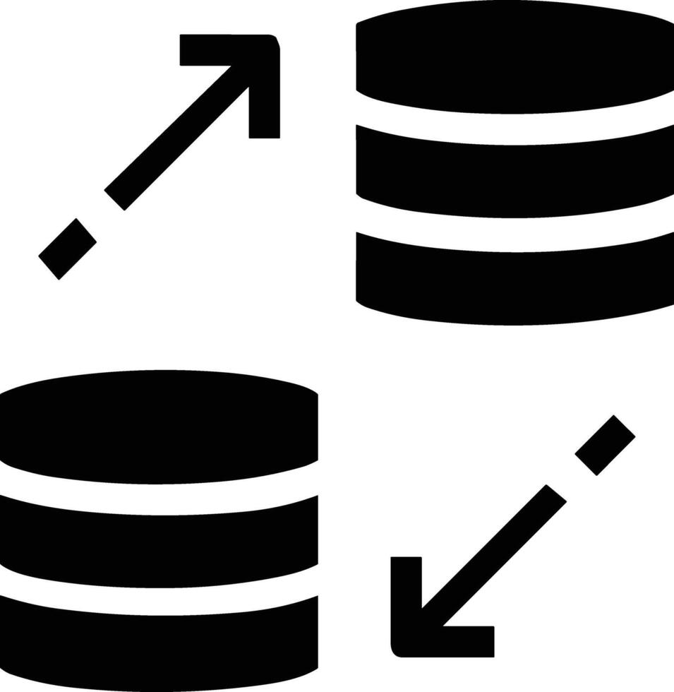 armazenamento dados ícone símbolo imagem para base de dados ilustração vetor