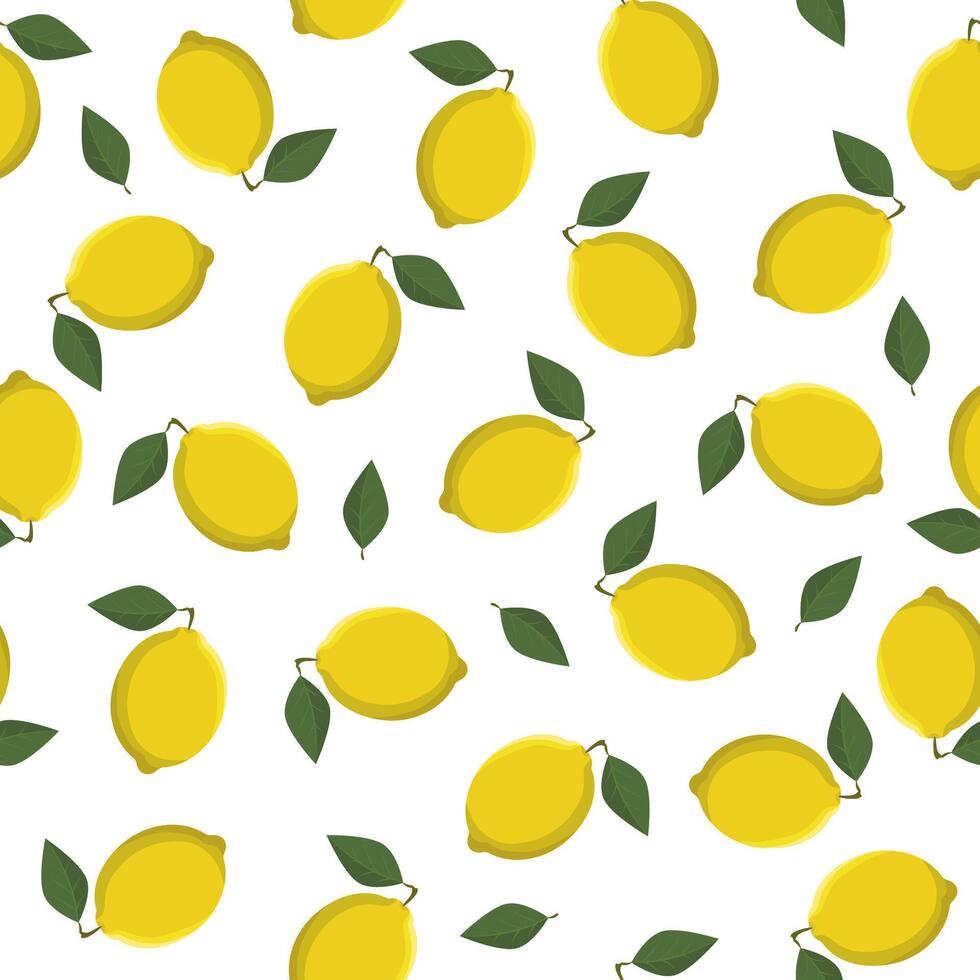 desatado padronizar com limão e folhas em uma branco fundo. vetor