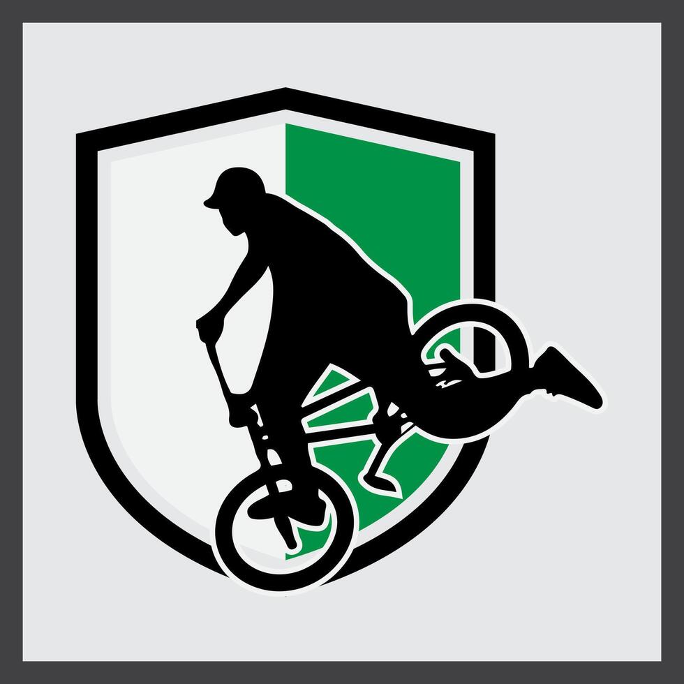 bicicleta logotipo modelo Projeto. detalhado bicicleta logotipo modelo. vetor