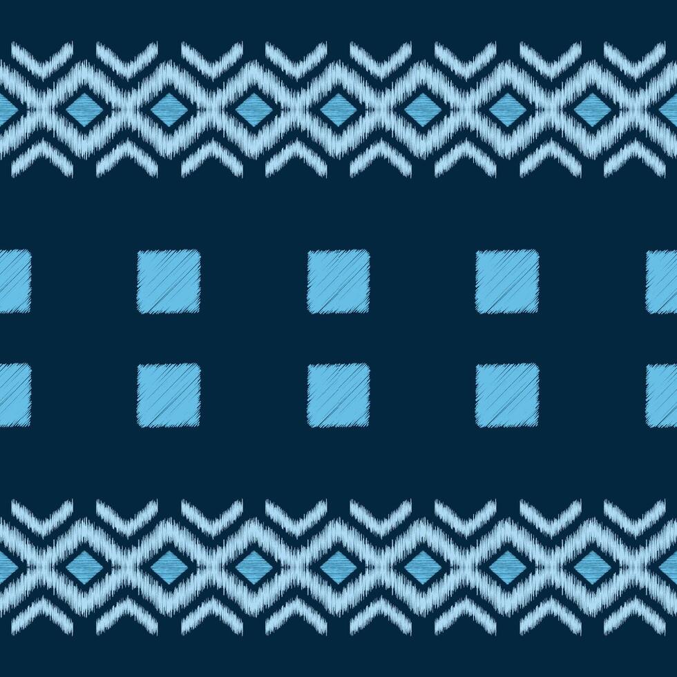 tradicional étnico ikat motivo tecido padronizar geométrico estilo.africano ikat bordado étnico oriental padronizar azul pastel fundo papel de parede. abstrato, ilustração.textura, moldura, decoração. vetor