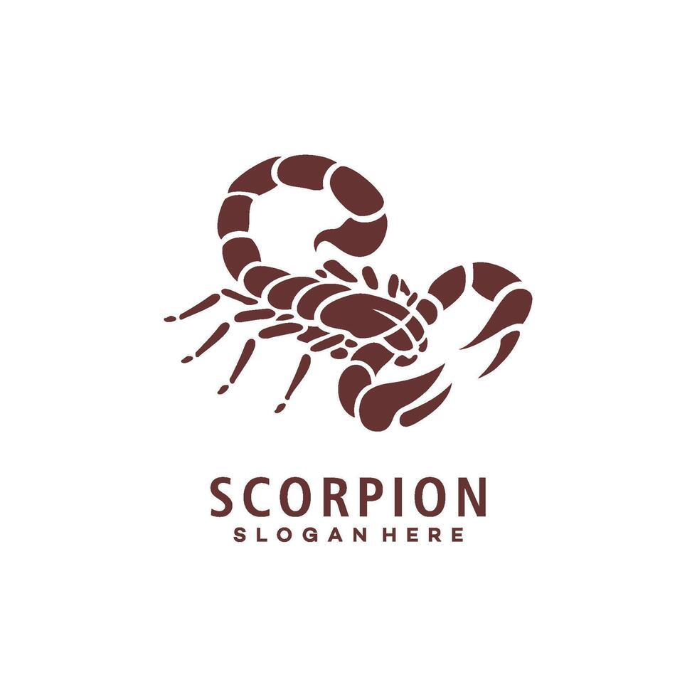 escorpião logotipo modelo ilustração Projeto vetor