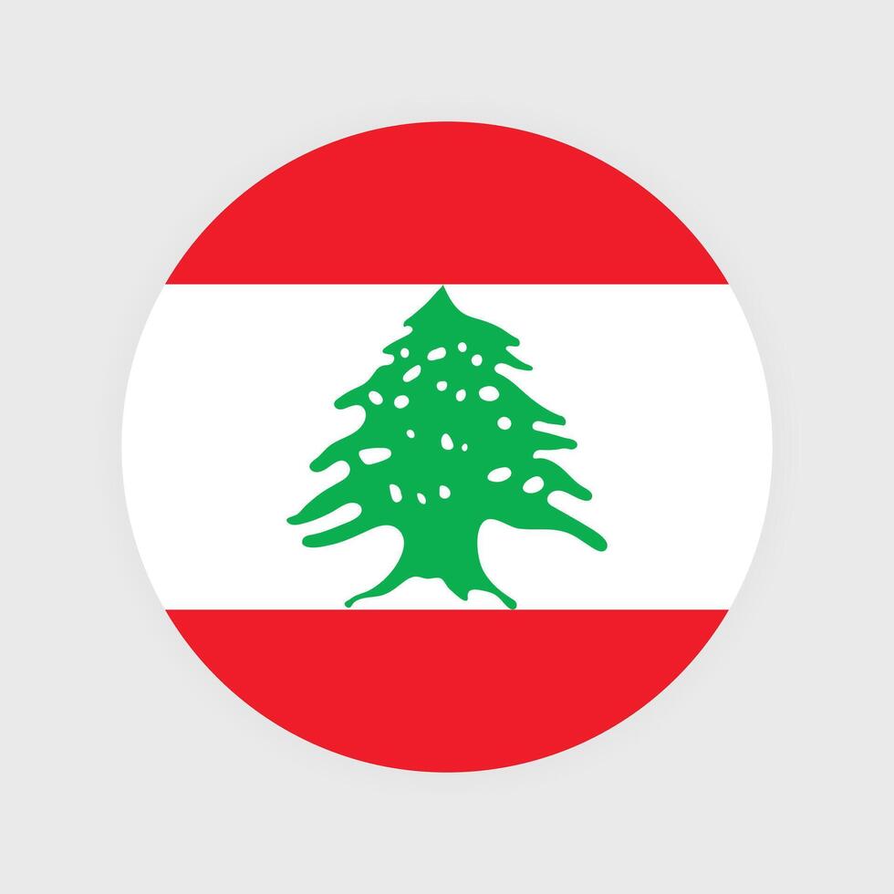 nacional bandeira do Líbano. Líbano bandeira. Líbano volta bandeira. vetor