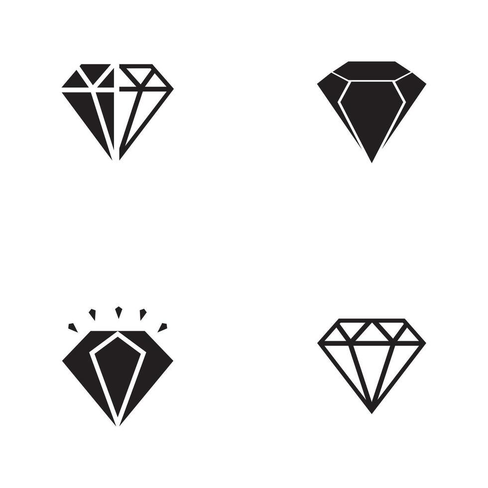 diamante logotipo modelo ícone ilustração Projeto vetor