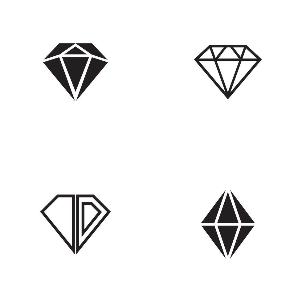 diamante logotipo modelo ícone ilustração Projeto vetor