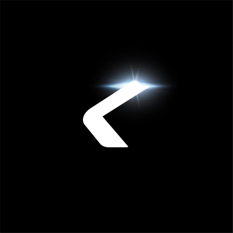 logotipo da letra k, letra em negrito e itálico para automotivo, corrida de velocidade, design de etiqueta esportiva e monograma dinâmico. design futurista de vetor e logotipo espacial