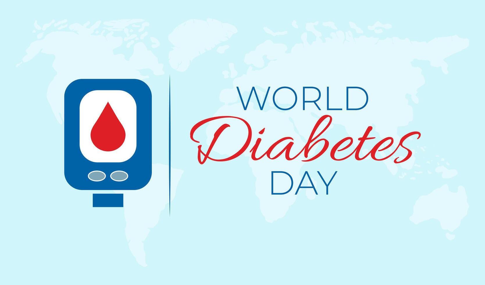 mundo diabetes dia ilustração fundo bandeira vetor