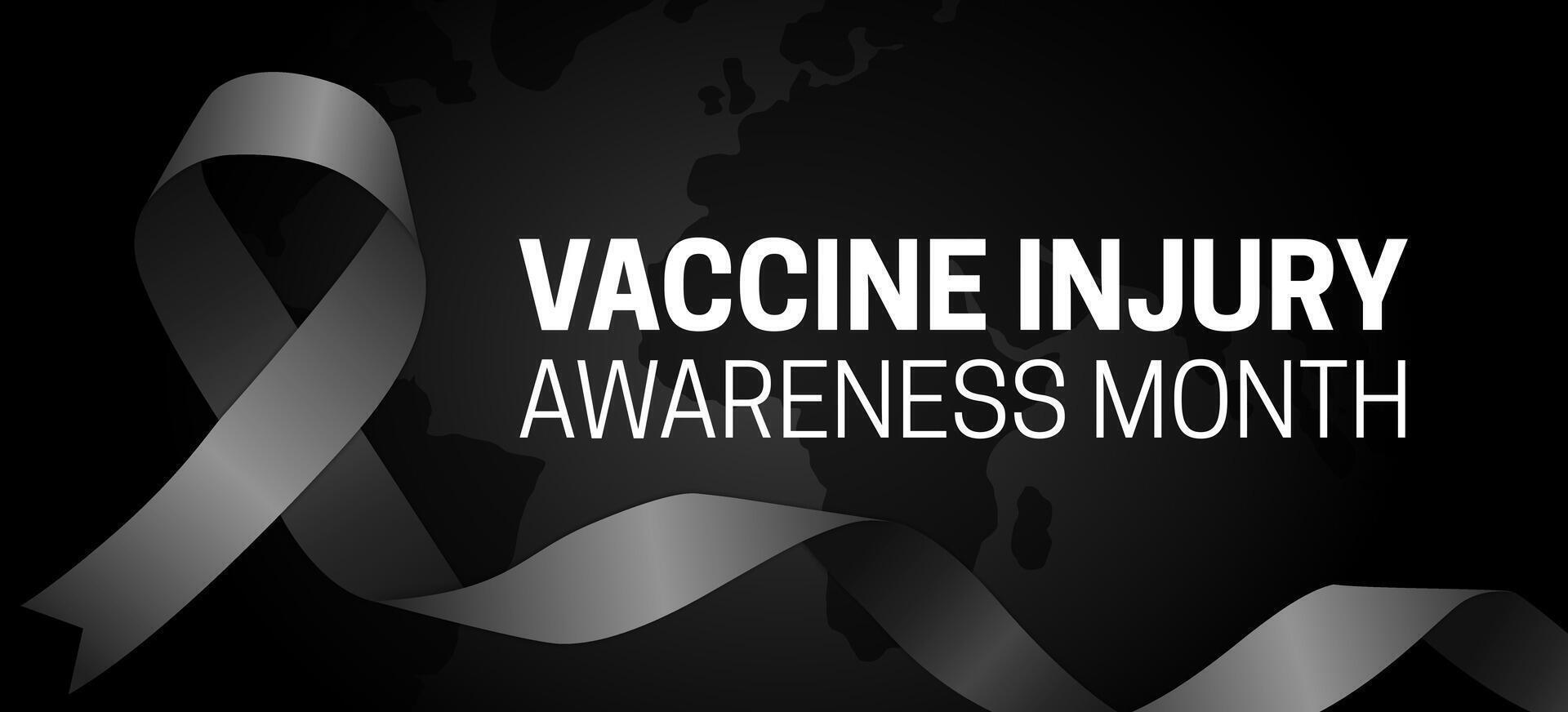 vacina prejuízo consciência mês fundo ilustração vetor