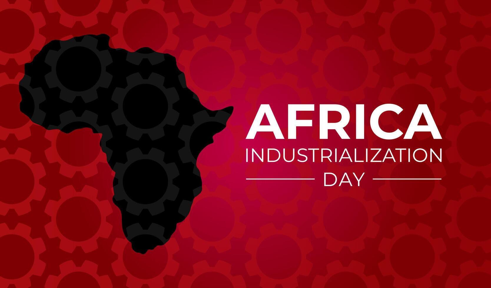 África industrialização dia fundo ilustração vetor