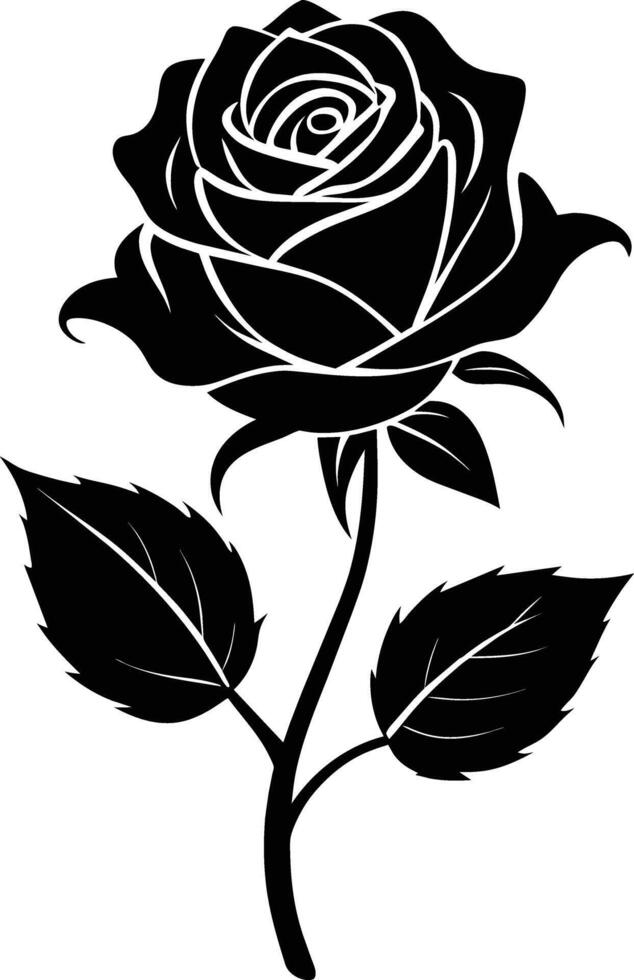 florescendo dentro sombras uma gracioso silhueta do rosa vetor