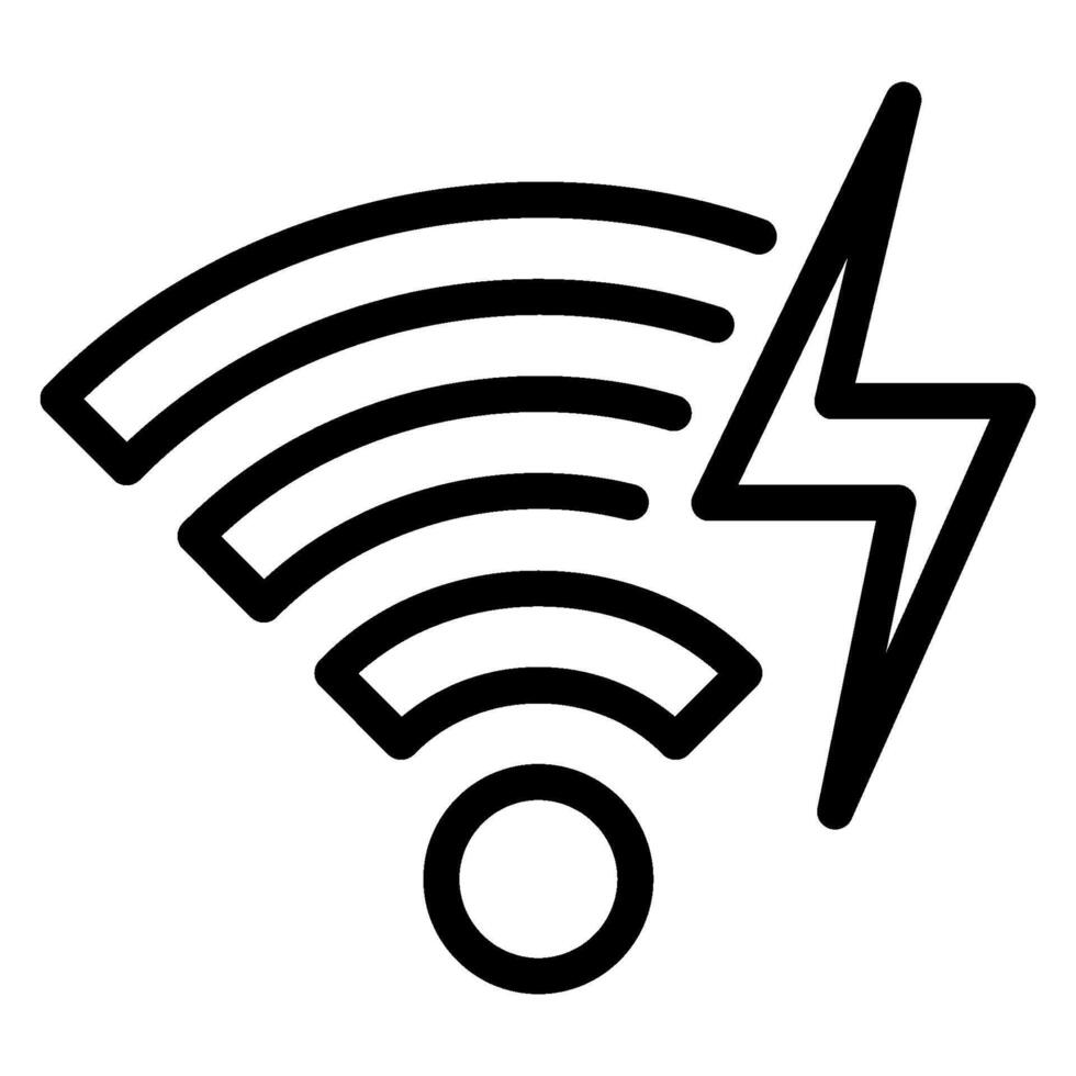 ícone de linha wi-fi vetor