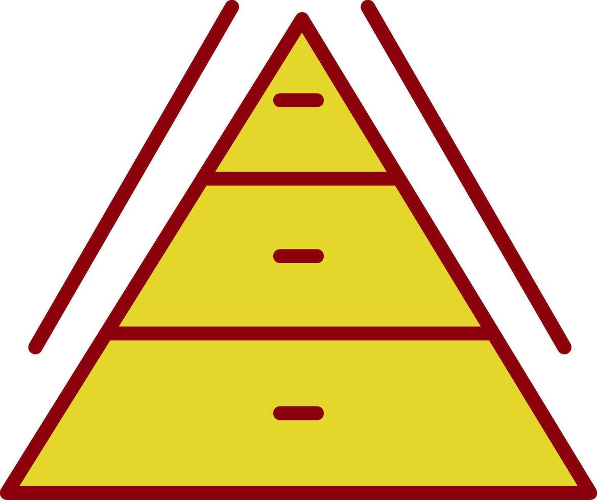 pirâmide gráfico vintage ícone Projeto vetor