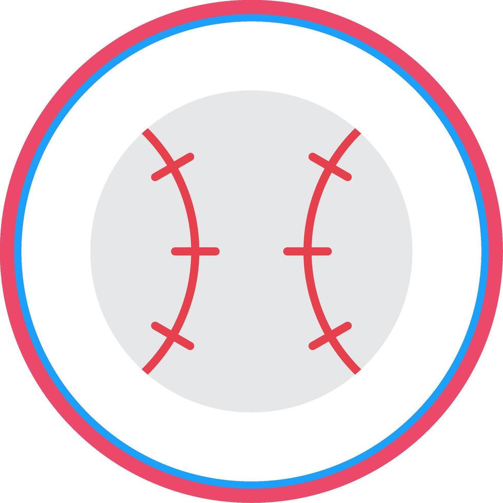 beisebol plano círculo ícone vetor