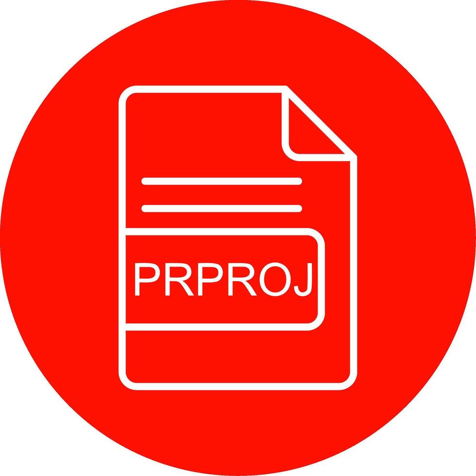 prproj Arquivo formato multi cor círculo ícone vetor