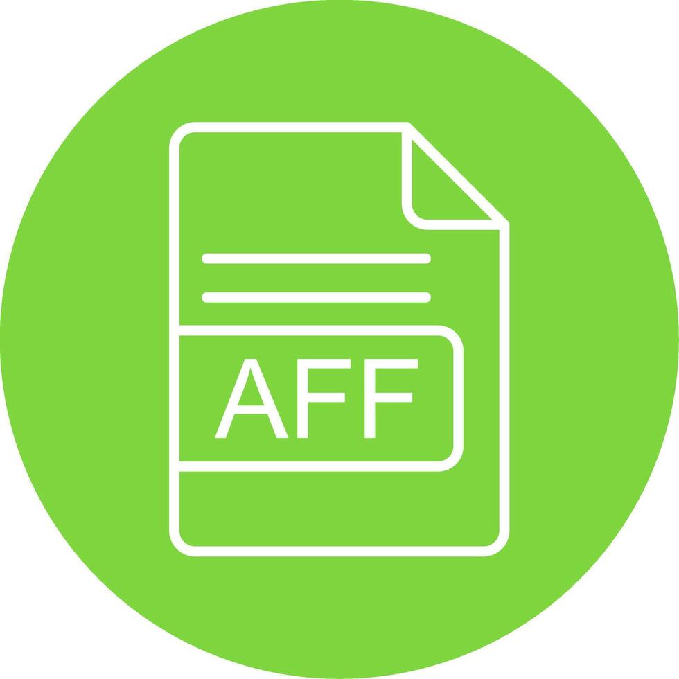 aff Arquivo formato multi cor círculo ícone vetor