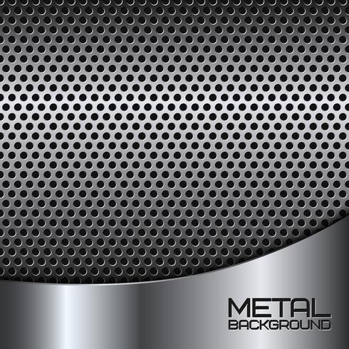 Fundo abstrato de metal com perfuração vetor