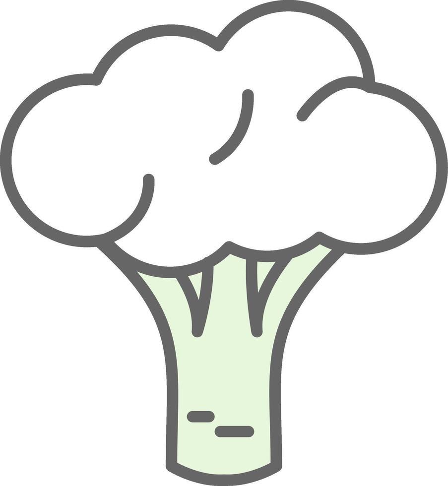 brócolis potra ícone Projeto vetor