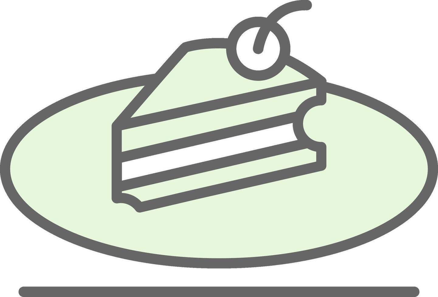peça do bolo potra ícone Projeto vetor
