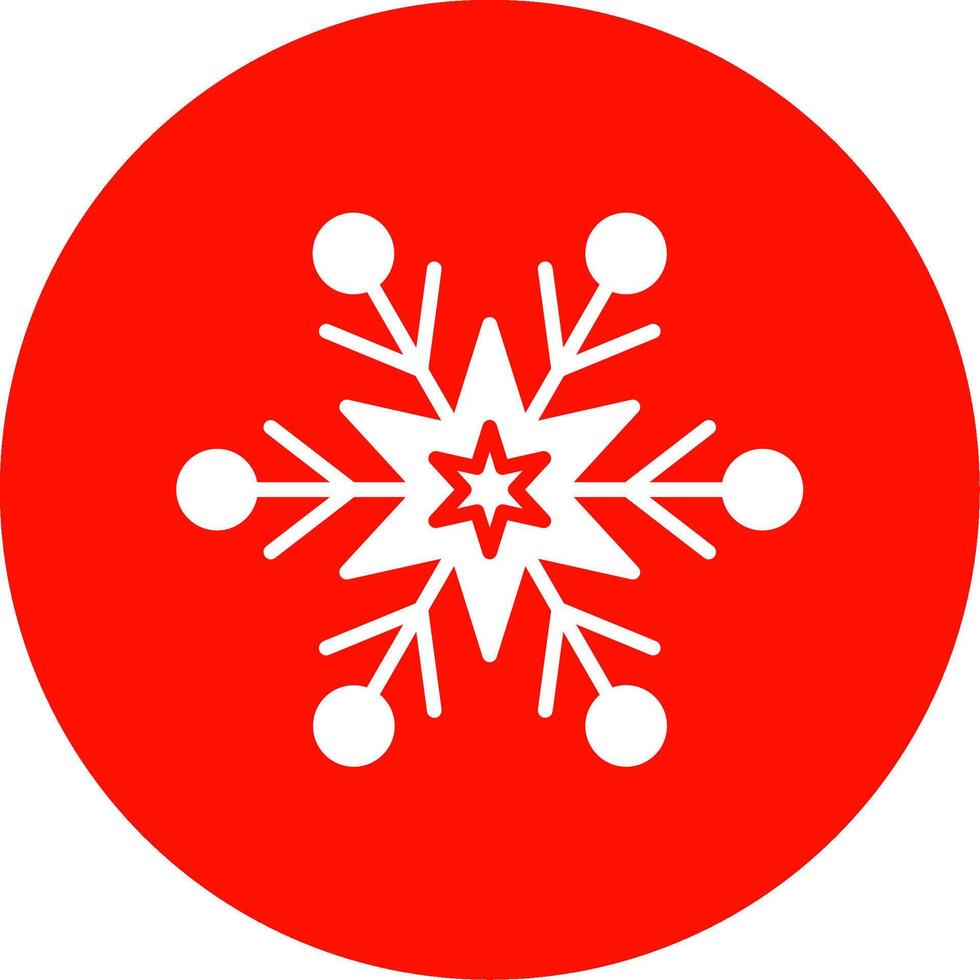 floco de neve multi cor círculo ícone vetor