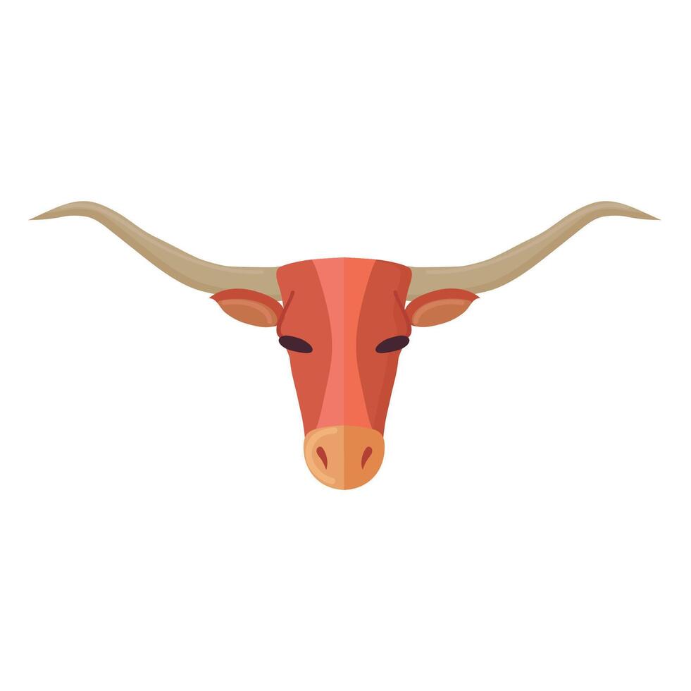 longhorn ícone clipart avatar logótipo isolado ilustração vetor