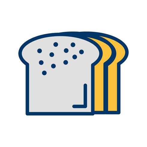 Ícone de pão de vetor