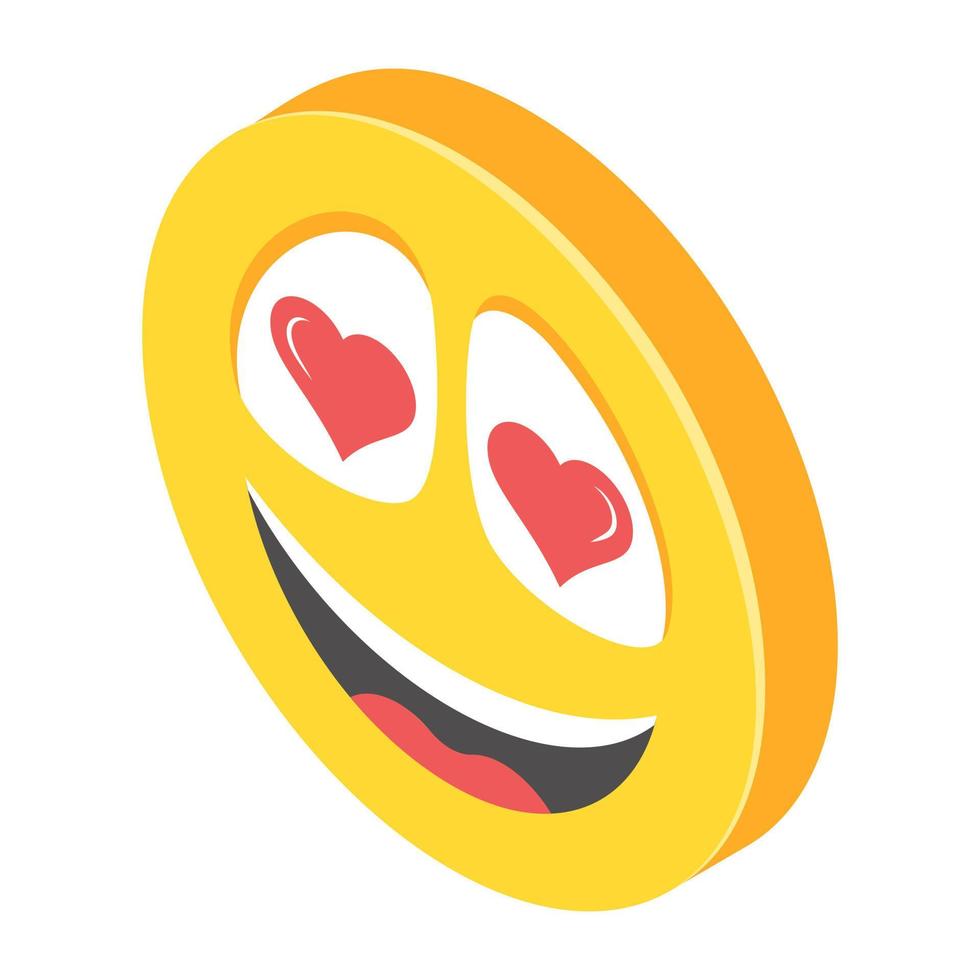 conceitos de emoji romântico vetor