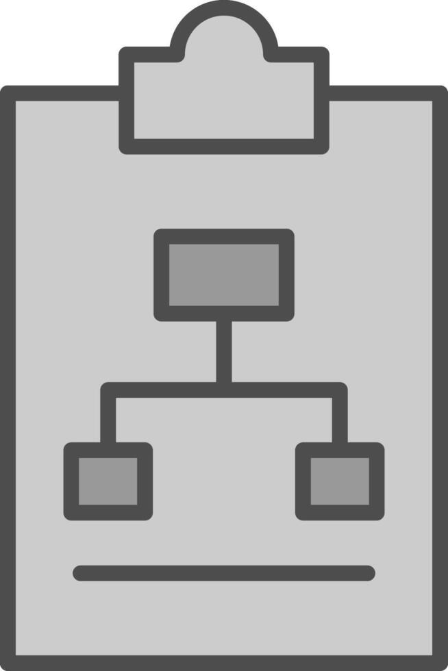 trabalhos fluxo linha preenchidas escala de cinza ícone Projeto vetor