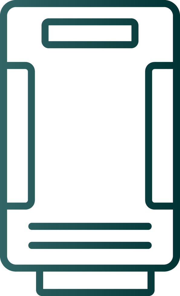 ícone de gradiente de linha de purificador de ar vetor