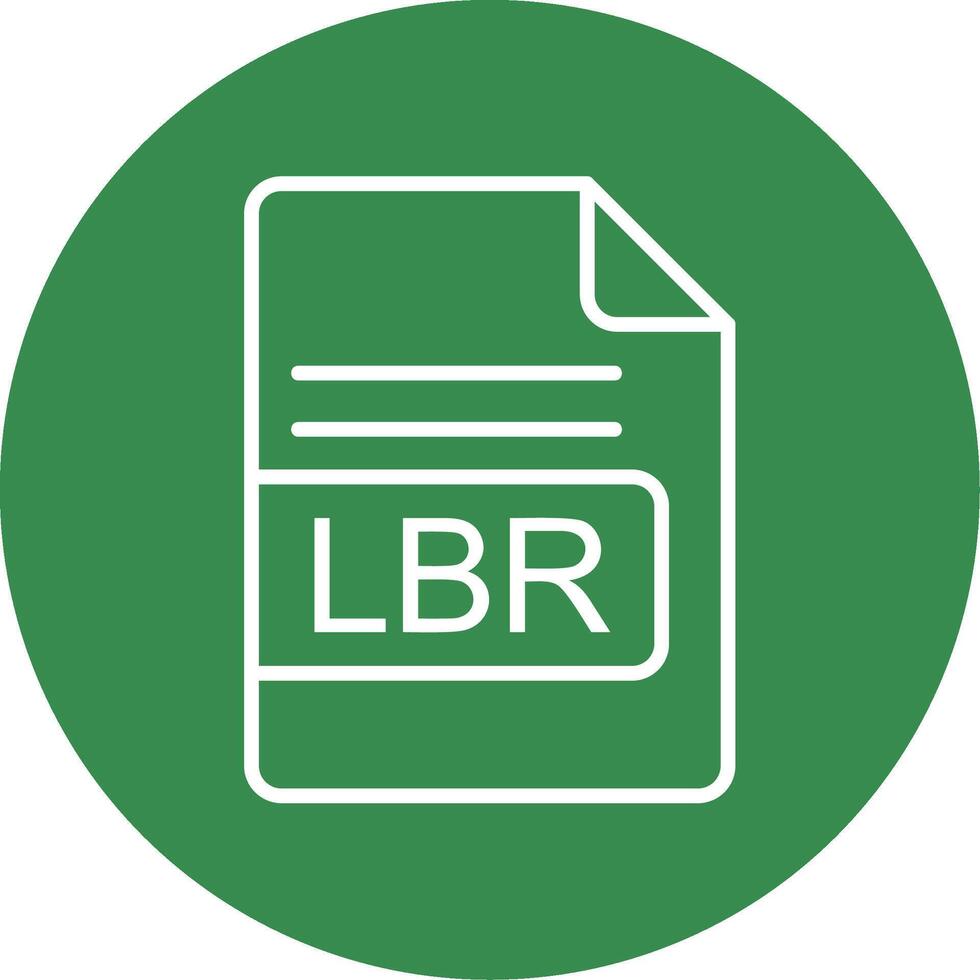 lb Arquivo formato multi cor círculo ícone vetor