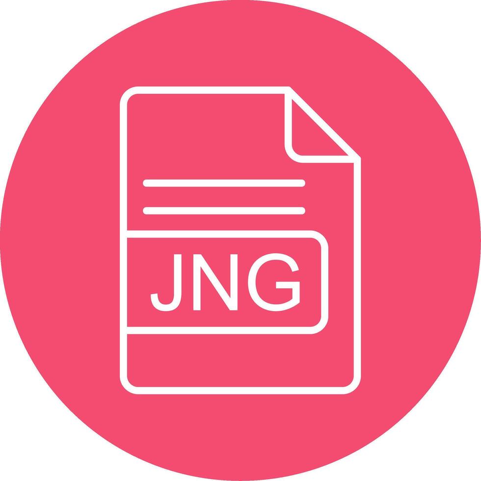 jng Arquivo formato multi cor círculo ícone vetor