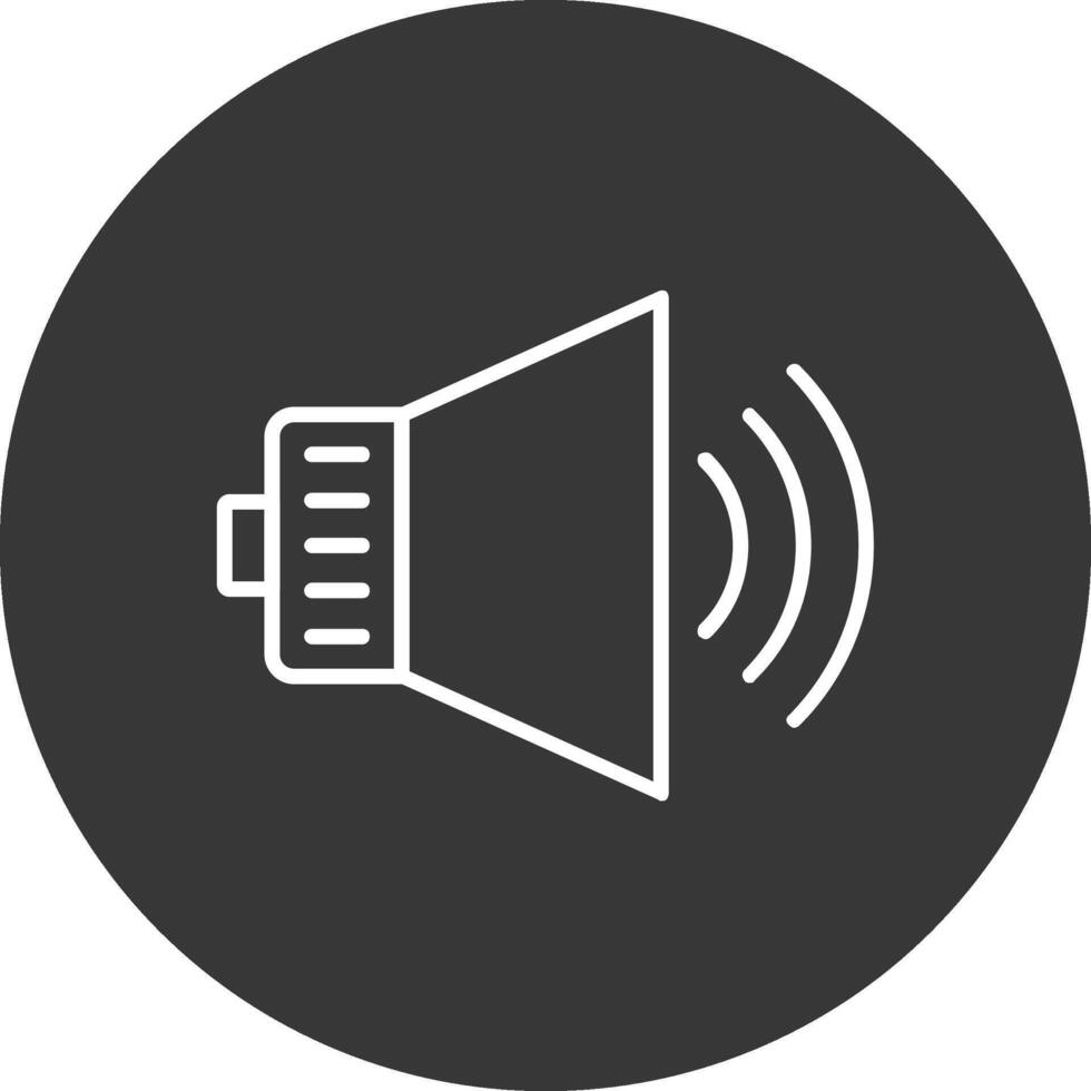audio linha invertido ícone Projeto vetor