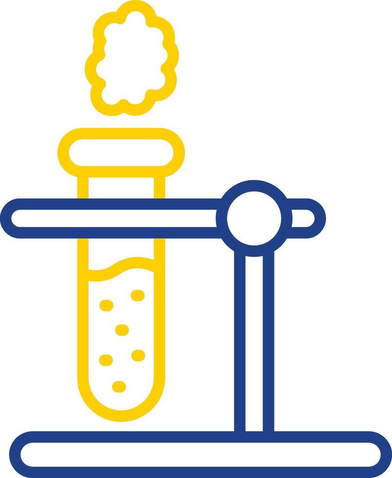 teste tubo linha dois cor ícone Projeto vetor
