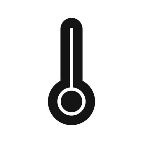 Ícone de vetor de temperatura