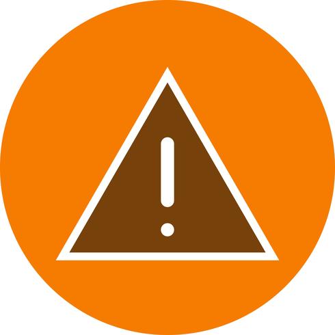 Placa de advertência Vector Icon