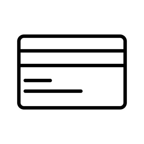 Ícone de cartão de crédito do vetor