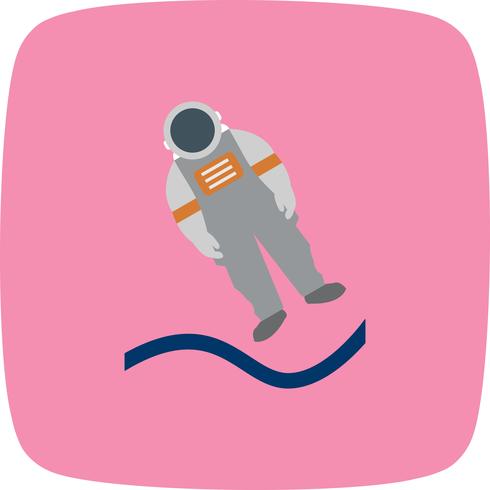 Astronout Landing Vector ícone