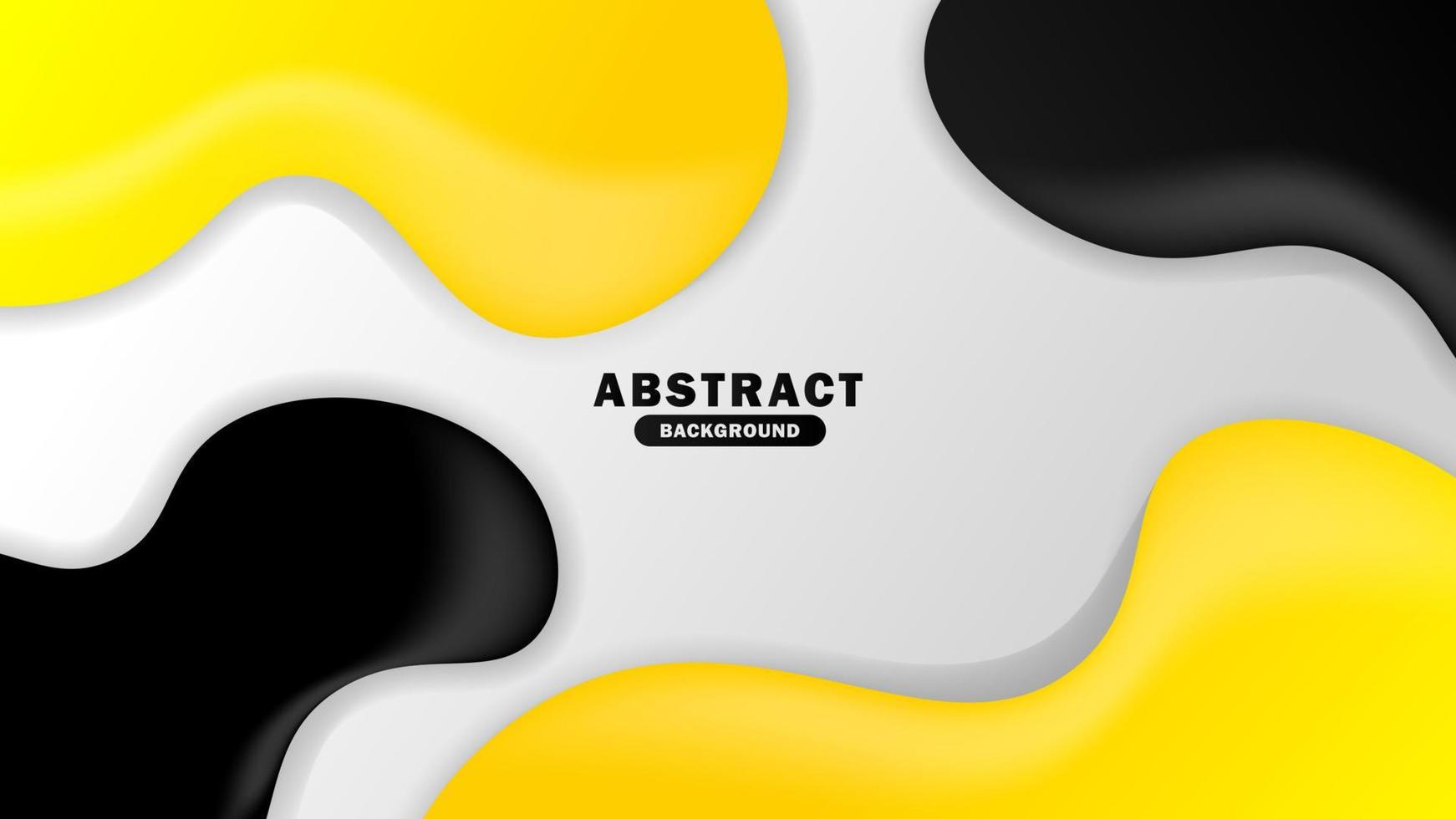 fundo abstrato com modelo fluido simples. ilustração minimalista do vetor de fundo. fundo amarelo, cinza e branco. eps 10