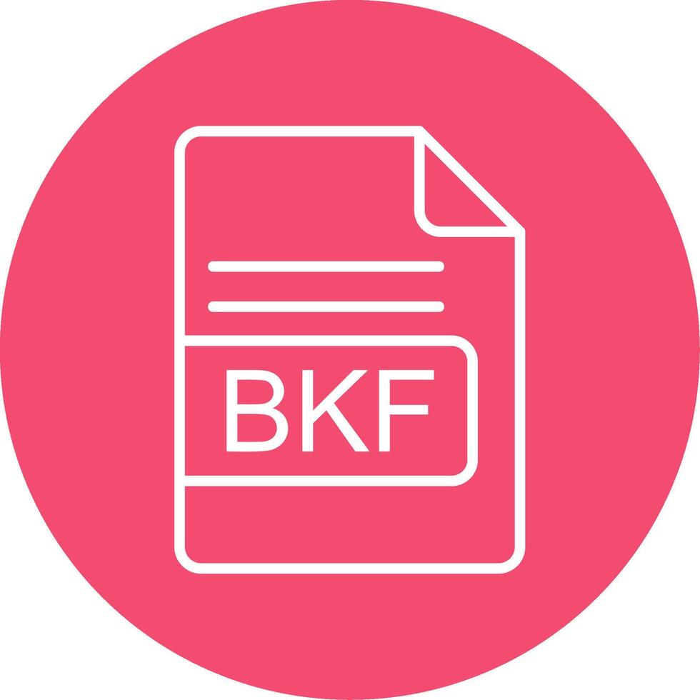 bkf Arquivo formato multi cor círculo ícone vetor