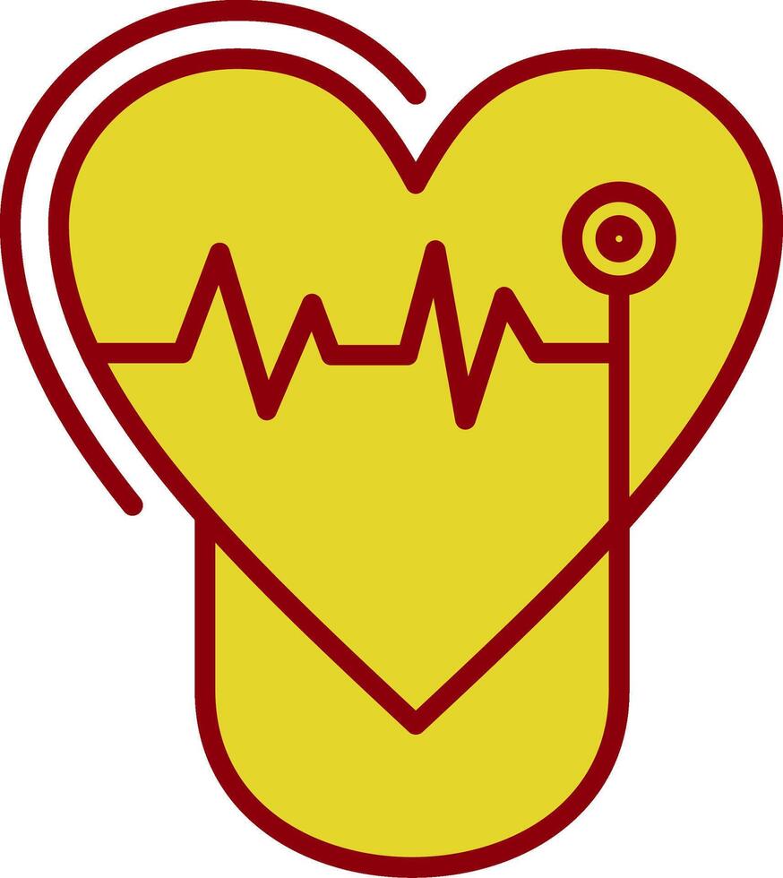 cardiologia vintage ícone Projeto vetor