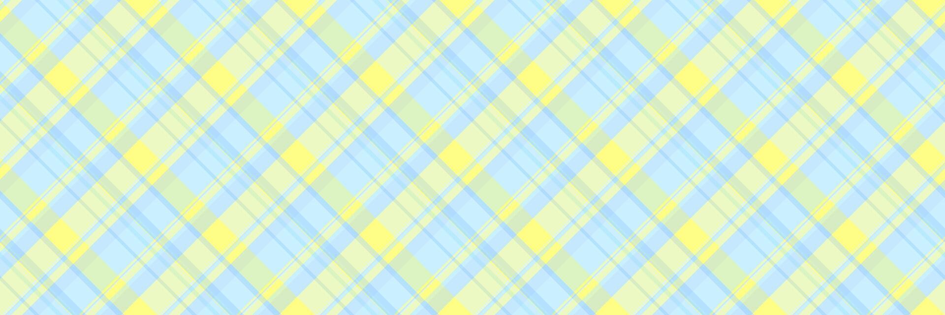 retângulo padronizar Verifica desatado, contemporâneo textura têxtil tartan. formal xadrez tecido fundo dentro luz e amarelo cores. vetor